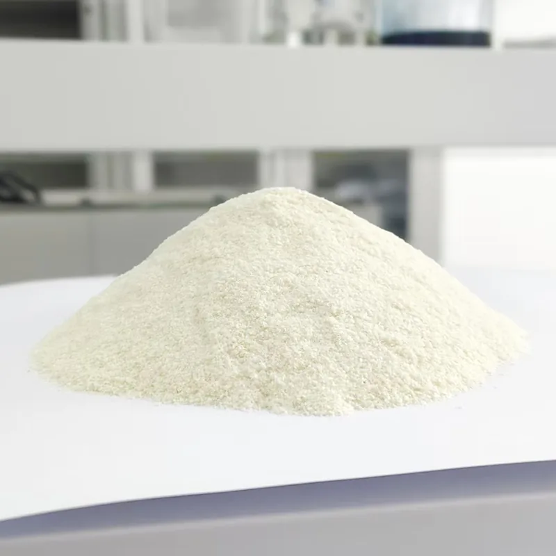 Potato granules blended into dry mix for instant mashed potato sachets