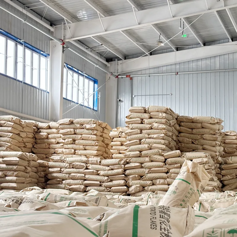 Warehouse storage of bagged dry food ingredients for export logistics in China